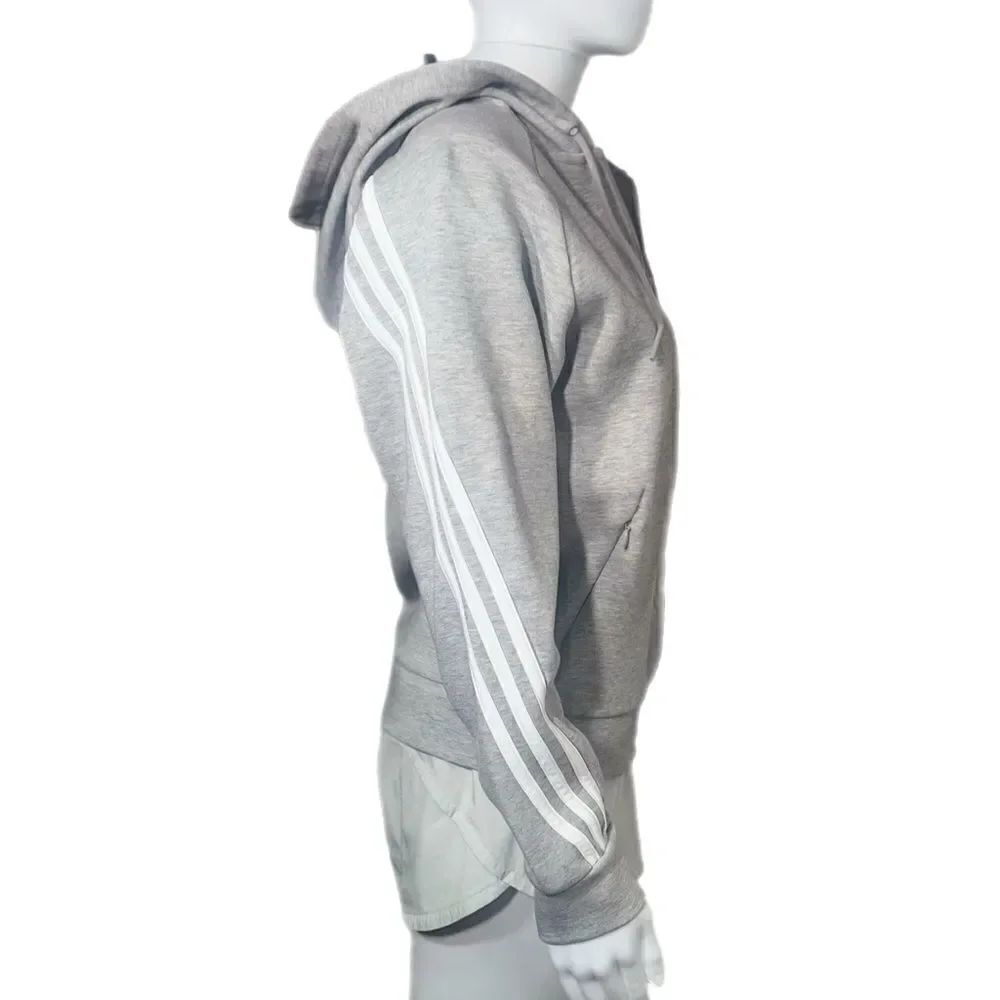 Adidas Future Icon 3-stripes Full-Zip Hoodie (S) - Grey